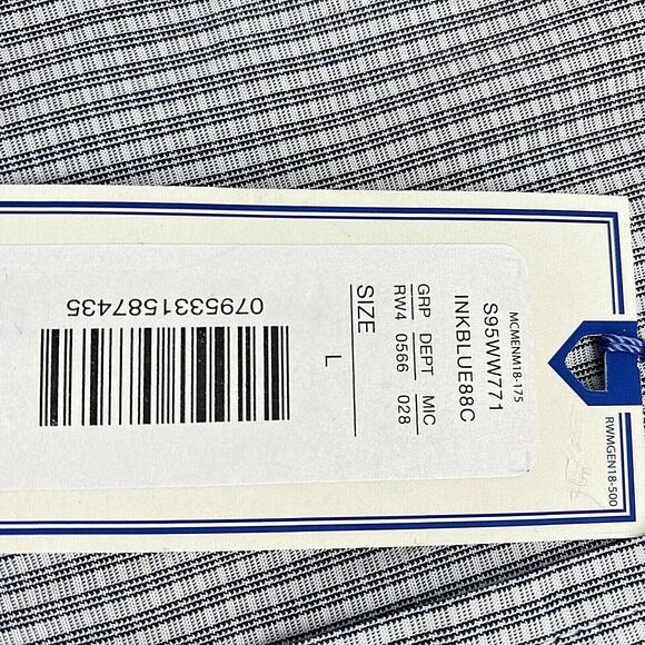 Rowm Taco Embroidered Plaid Button Down Short Sleeve Shirt Mens Size Large - Picture 5 of 5